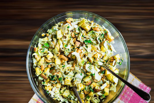 Baby Cabbage Salad with Red Rose Apple